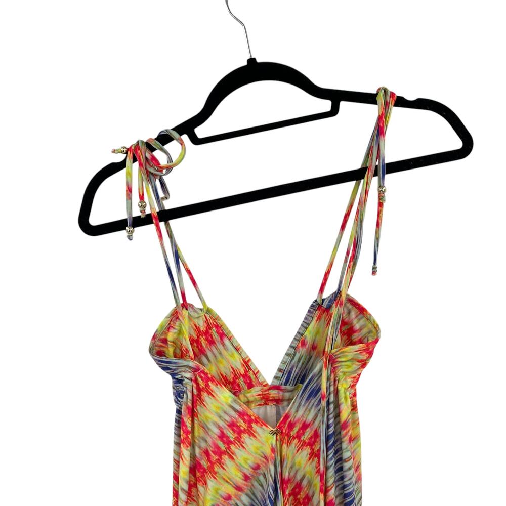 PilyQ Girls Rion Dress Swimsuit Cover-Up Colorful Stripe Tie Dye Size Small - Picture 7 of 15